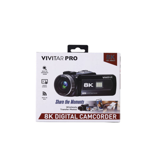 Vivitar 8K 18x Zoom Camcorder