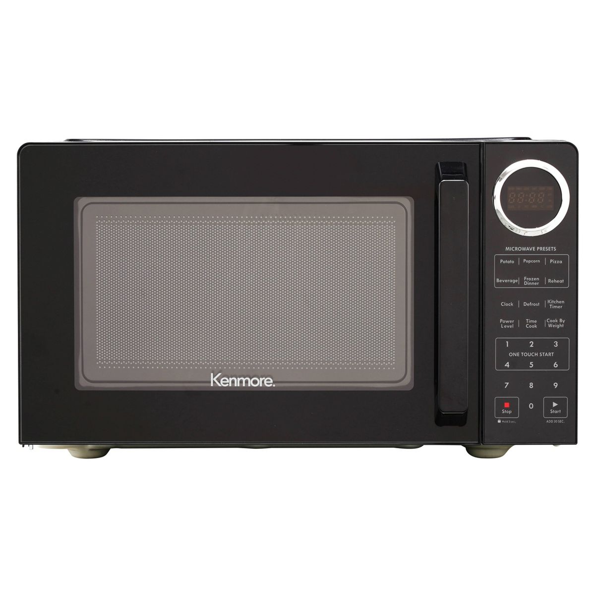 Kenmore 0.9 cu-ft Microwave - Black: Countertop, 900W, Child Lock, 6 Programs, Compact Size, 1-Year Warranty