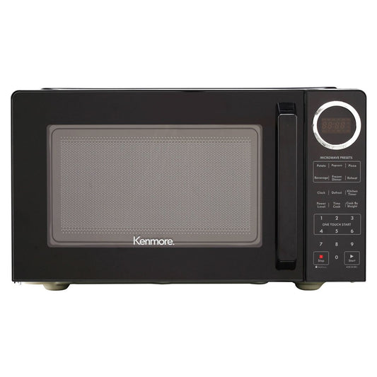 Kenmore 0.9 cu-ft Microwave - Black: Countertop, 900W, Child Lock, 6 Programs, Compact Size, 1-Year Warranty