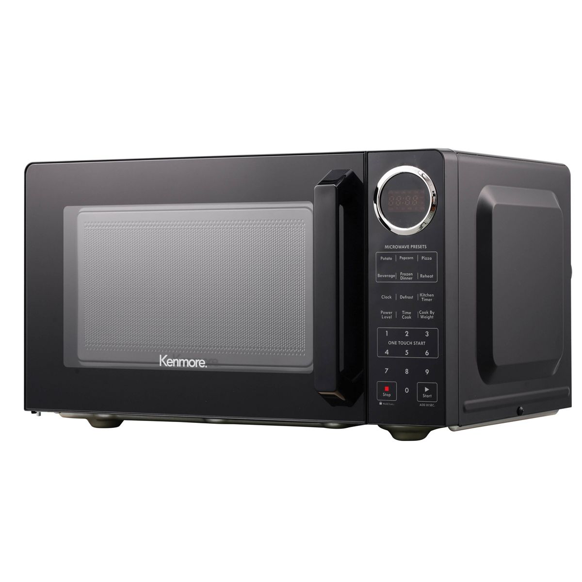 Kenmore 0.9 cu-ft Microwave - Black: Countertop, 900W, Child Lock, 6 Programs, Compact Size, 1-Year Warranty