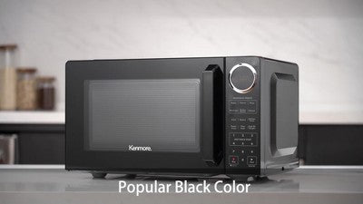 Kenmore 0.9 cu-ft Microwave - Black: Countertop, 900W, Child Lock, 6 Programs, Compact Size, 1-Year Warranty