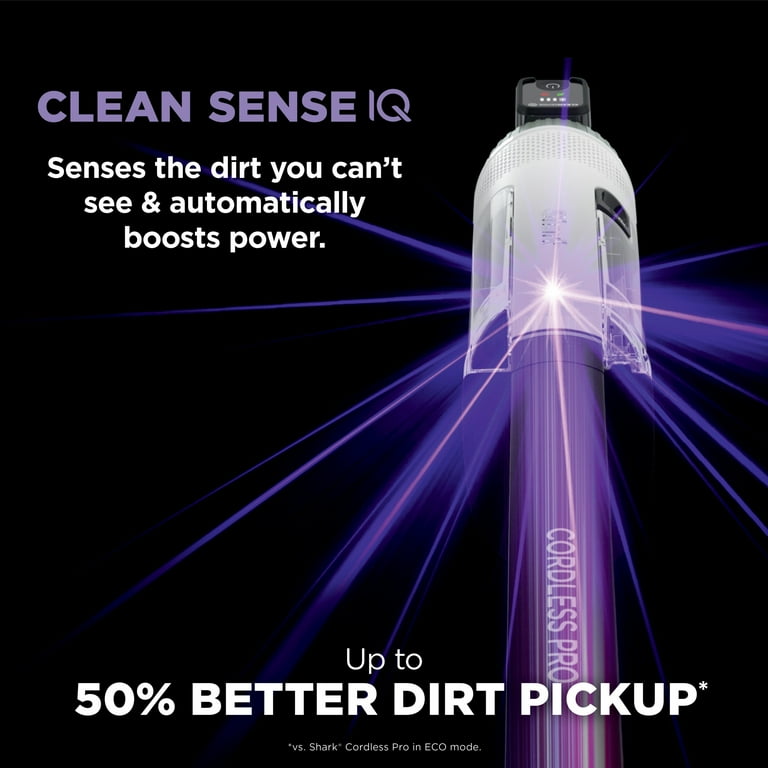 Shark Pro Cordless Stick Vacuum, Hard Floors & Carpets, with Clean Sense IQ Technology, Odor Neutralizer and PowerFin, 40 Min Run Time, IZ560H