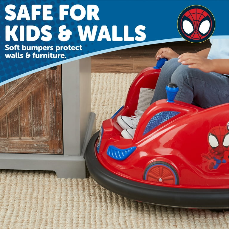 Marvel Spidey Bumper Car 6V Ride on Toy, by Flybar