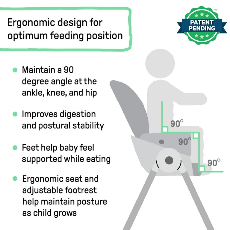 Ingenuity Proper Positioner Create Up! Multi-Mode Folding High Chair - Covertible Activity Desk and Tower, 9 Modes of Use, Soulful Skies, Ages 0 Months to 5 Years