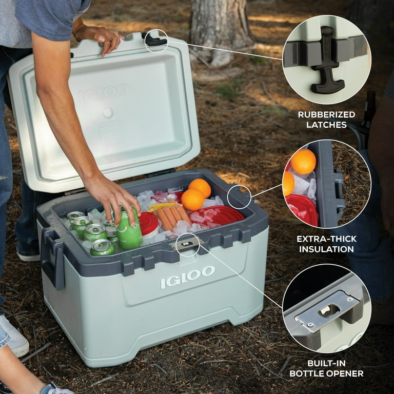 Igloo 50 QT Overland Ice Chest Cooler, Green