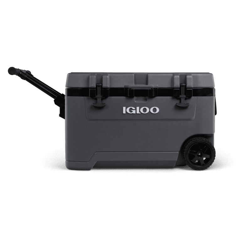Igloo 72 QT Overland Ice Chest Cooler with Wheels, Gray