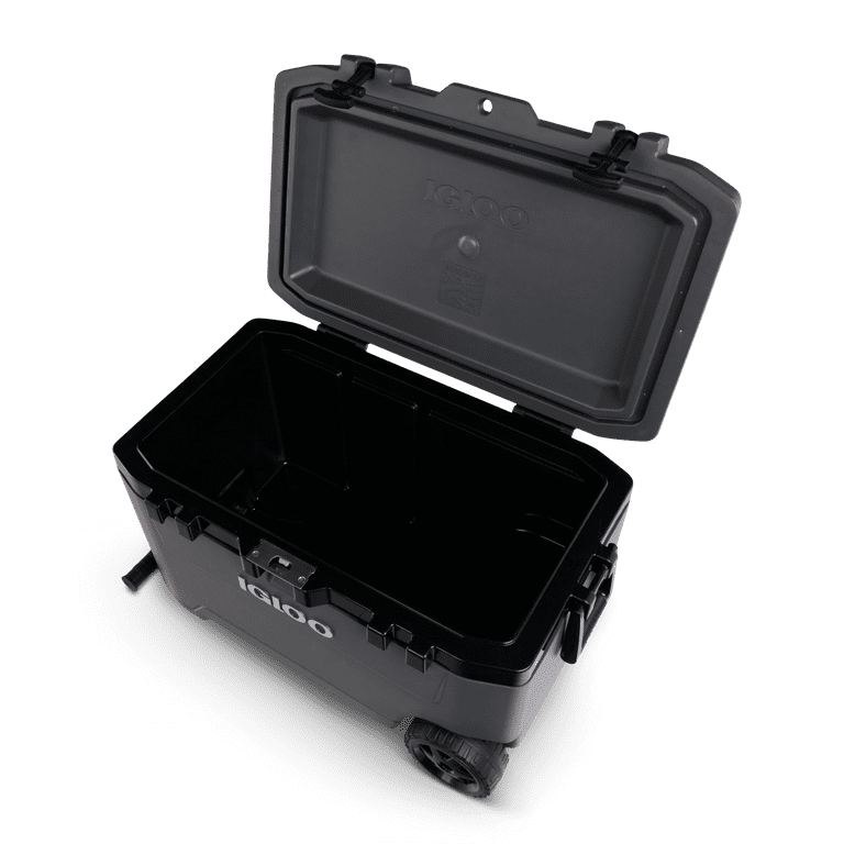 Igloo 72 QT Overland Ice Chest Cooler with Wheels, Gray