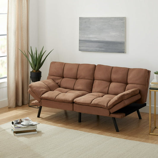 Mainstays Memory Foam Futon (Brown)