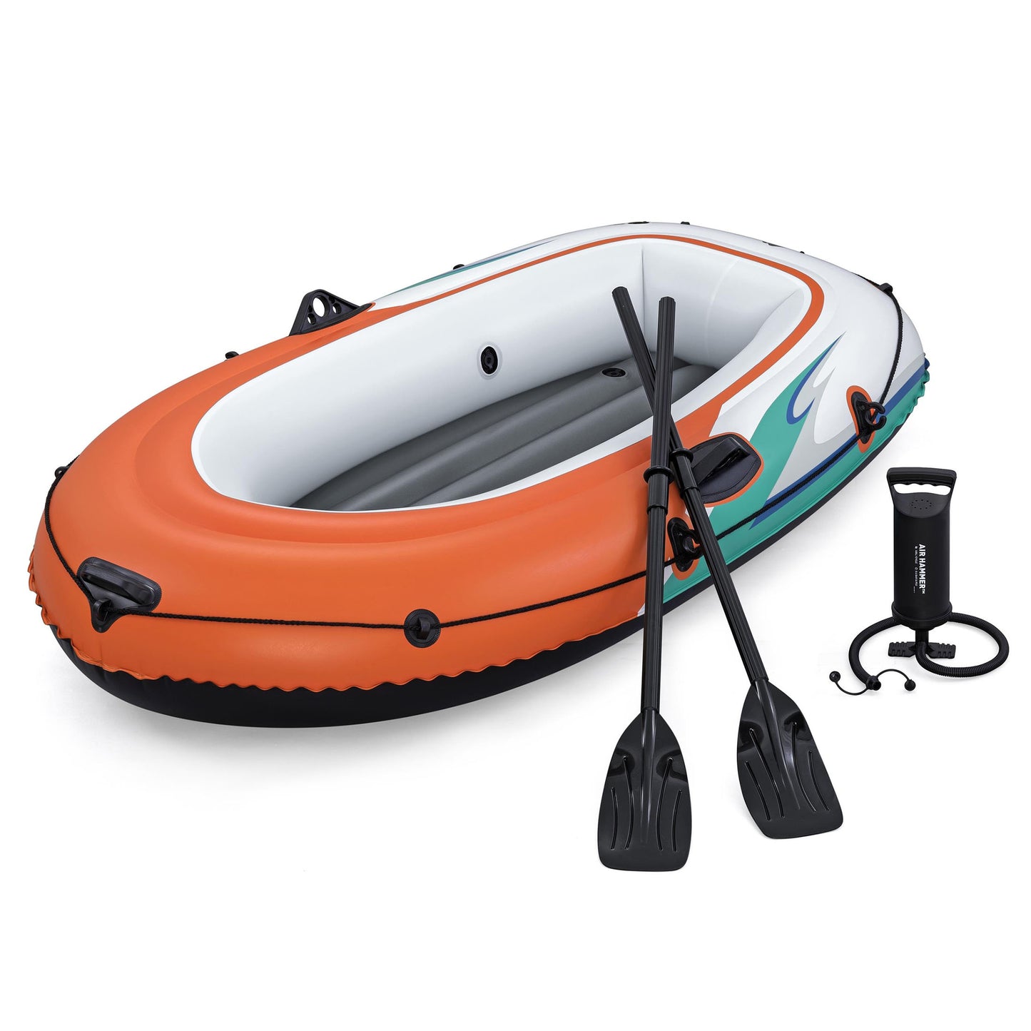Ozark Trail 77 in. x 40.16 in. Recreational 2 Person PVC Inflatable Raft, 353 Maximum Load Weight