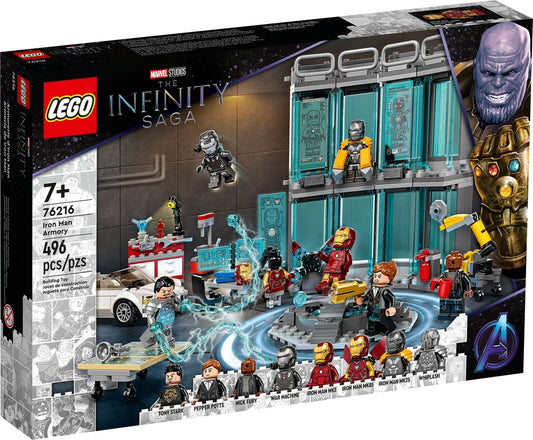 Lego Marvel Iron Man Armory 76216