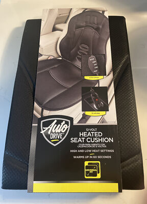 Auto Drive 12V Heated Seat Cushion