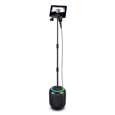 Singing Machine Sing Cast Max Stand-Alone Karaoke Machine, Stand, & LED Lights, Black
